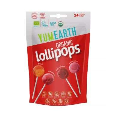 YUMEARTH LOLLIPOPS ORGANICS ORIGINALE PACK DE 14 YUMEARTH LOLLIPOPS ORGANICS ORIGINALE PACK DE 14