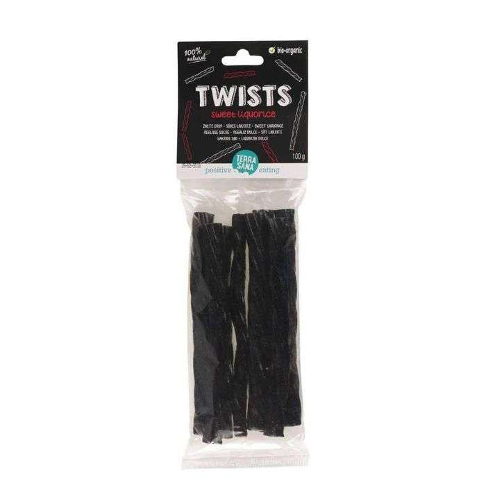 TERRASANA TWIST REGLISSE SUCRE BIOLOGIQUE 100 G TERRASANA TWIST REGLISSE SUCRE BIOLOGIQUE 100 G