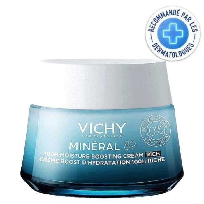 VICHY MINERAL 89 CREME BOOST D'HYDRATATION 100H RICHE 50 ML VICHY MINERAL 89 CREME BOOST D'HYDRATATION 100H RICHE 50 ML