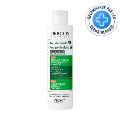 DERCOS DS 2 EN 1 SHAMPOING ANTI PELLICULAIRE DEMELANT TRAITANT 200 ML DERCOS DS 2 EN 1 SHAMPOING ANTI PELLICULAIRE DEMELANT TRAITANT 200 ML
