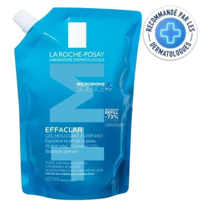 LA ROCHE POSAY EFFACLAR GEL MOUSSANT PURIFIANT RECHARGE 400ML LA ROCHE POSAY EFFACLAR GEL MOUSSANT PURIFIANT RECHARGE 400ML