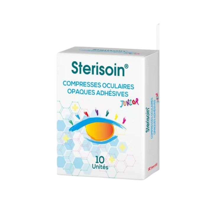 STERISOIN COMPRESSES OCULAIRES OPAQUES ADHESIVES JUNIOR 10 UNITES STERISOIN COMPRESSES OCULAIRES OPAQUES ADHESIVES JUNIOR 10 UNITES