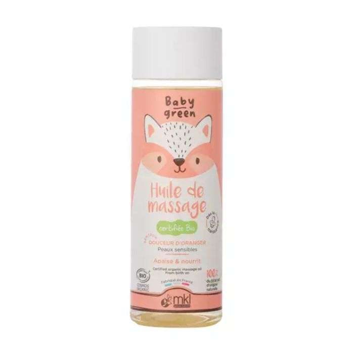 BABY GREEN HUILE DE MASSAGE BIO 100 ML BABY GREEN HUILE DE MASSAGE BIO 100 ML