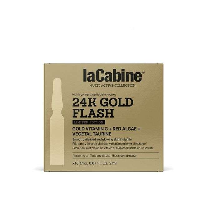 Ampoules Éclat Or : LA CABINE, Effet Tenseur, 10 Ampoules