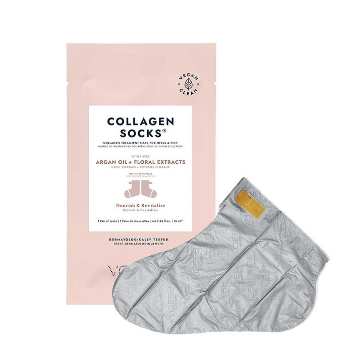 VOESH NEW YORK COLLAGEN SOCKS ARGAN OIL + FLORAL EXTRACTS 16 ML