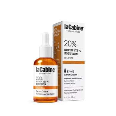 LA CABINE 20 SUPER VIT C SOLUTION 2 EN 1 SERUM CREME 30 ML LA CABINE 20 SUPER VIT C SOLUTION 2 EN 1 SERUM CREME 30 ML