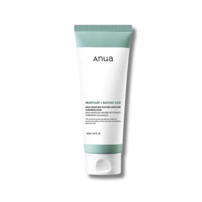 ANUA HEARTLEAF + SUCCINIC ACID MOISTURE FOAM 150 ML ANUA HEARTLEAF + SUCCINIC ACID MOISTURE FOAM 150 ML