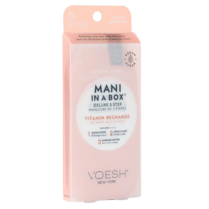 VOESH NEW YORK MANI IN A BOX DELUXE 3 STEP VITAMIN RECHARGE VOESH NEW YORK MANI IN A BOX DELUXE 3 STEP VITAMIN RECHARGE