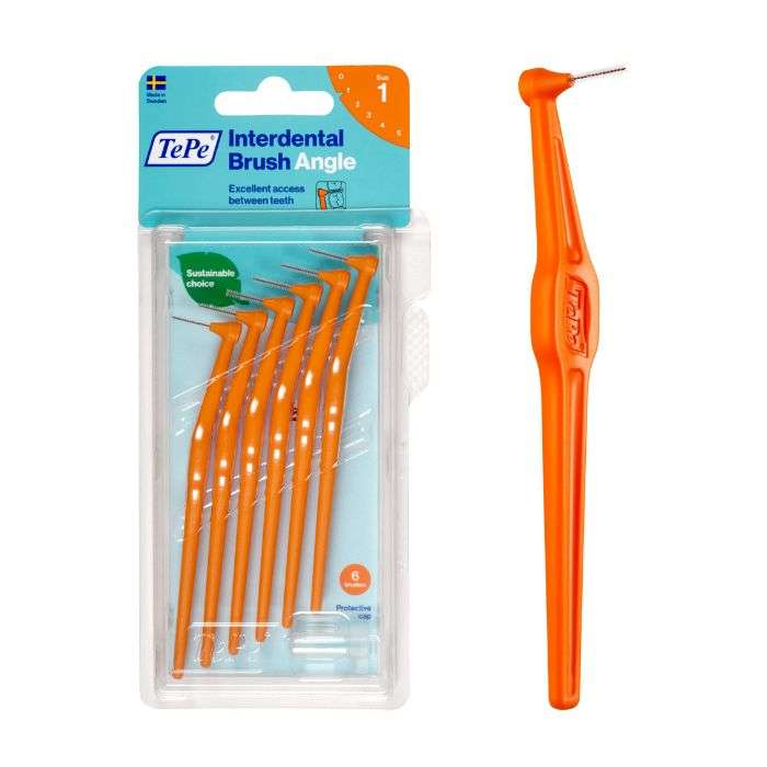 TEPE PACK DE 6 BROSSETTE INTERDENTAIRE ANGLE TAILLE 1 TEPE PACK DE 6 BROSSETTE INTERDENTAIRE ANGLE TAILLE 1