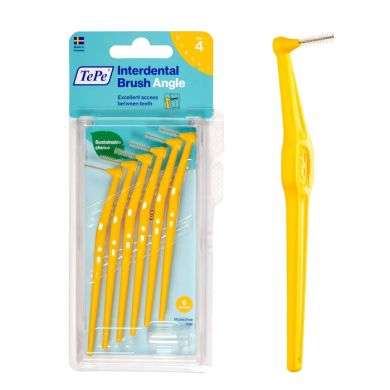 TEPE PACK DE 6 BROSSETTE INTERDENTAIRE ANGLE TAILLE 4 TEPE PACK DE 6 BROSSETTE INTERDENTAIRE ANGLE TAILLE 4