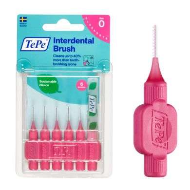 TEPE PACK DE 6 BROSSETTE INTERDENTAIRE TAILLE 0 TEPE PACK DE 6 BROSSETTE INTERDENTAIRE TAILLE 0