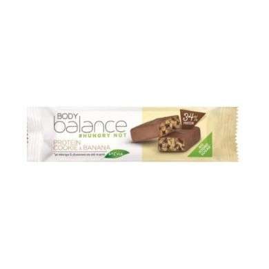 BODY BALANCE HUNGRY NOT34% PROTEIN BAR COOKIES ET BANANE 45G BODY BALANCE HUNGRY NOT34% PROTEIN BAR COOKIES ET BANANE 45G