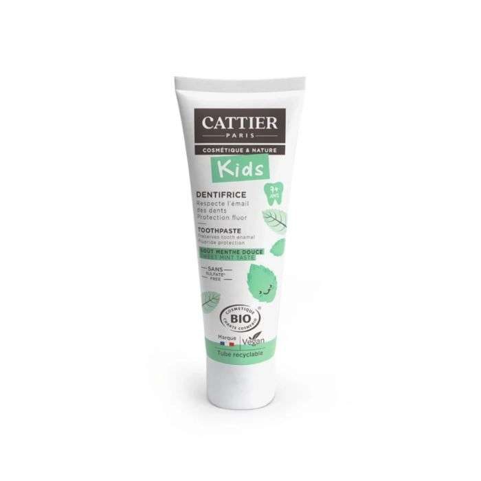 CATTIER DENTIFRICE ENFANTS SANS FLUOR 7 ANS+ 50 ML GOUT MENTHE DOUCE CATTIER DENTIFRICE ENFANTS SANS FLUOR 7 ANS+ 50 ML GOUT MENTHE DOUCE
