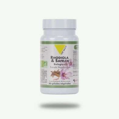 VITALL+ RHODIOLA ET SAFRAN 30 GELULES VEGETALES  VITALL+ RHODIOLA ET SAFRAN 30 GELULES VEGETALES