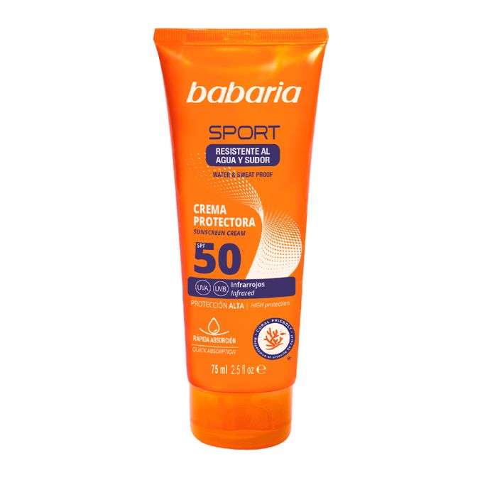 BABARIA SPORT CREME SOLAIRE SPF 50 ABSORPTION RAPIDE 75ML BABARIA SPORT CREME SOLAIRE SPF 50 ABSORPTION RAPIDE 75ML