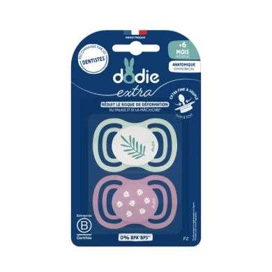 DODIE SUCETTE ANATOMIQUE EXTRA 6 MOIS PLUS F2 DODIE SUCETTE ANATOMIQUE EXTRA 6 MOIS PLUS F2