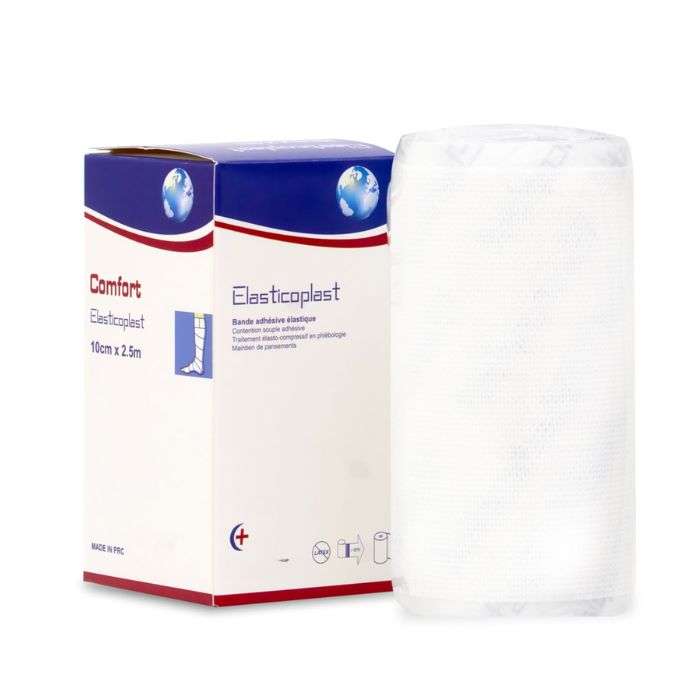 COMFORTPLAST ELASTOPLAST BANDE ADHESIVE ELASTIQUE 10 CM 2.5 CM COMFORTPLAST ELASTOPLAST BANDE ADHESIVE ELASTIQUE 10 CM 2.5 CM