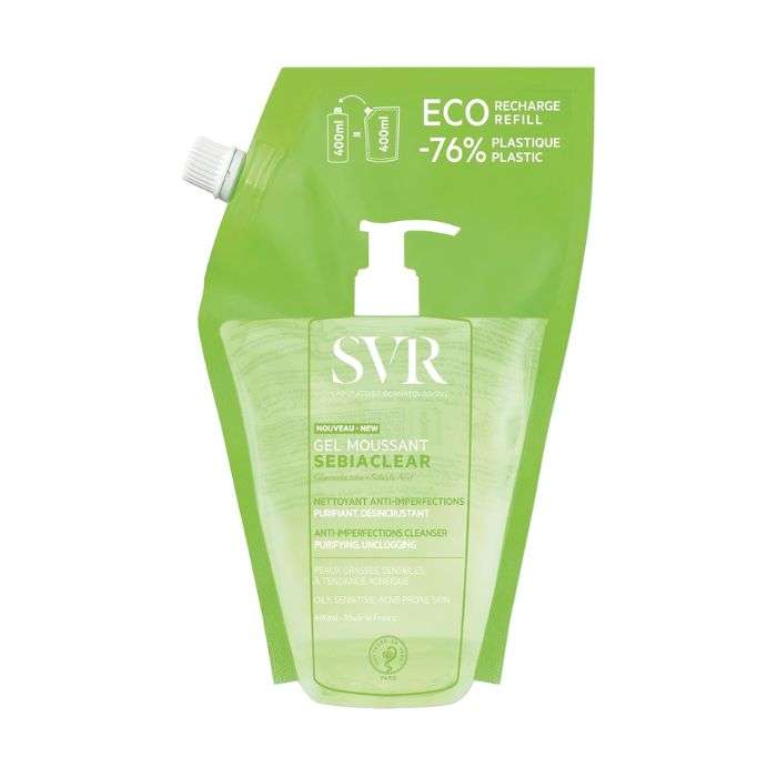 SVR SEBIACLEAR GEL MOUSSANT ECO RECHARGE 400 ML SVR SEBIACLEAR GEL MOUSSANT ECO RECHARGE 400 ML