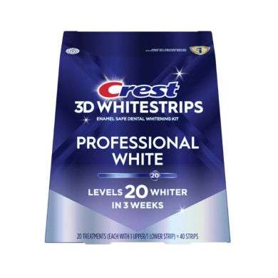 CREST 3D WHITESTRIPS PROFESSIONAL WHITE LEVELS 20 WHITER 20 TRAITEMENTS CREST 3D WHITESTRIPS PROFESSIONAL WHITE LEVELS 20 WHITER 20 TRAITEMENTS