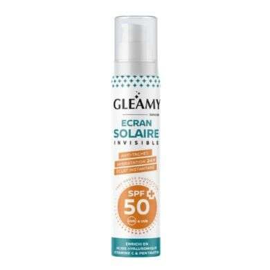 GLEAMY ECRAN SOLAIRE INVISIBLE SPF50+ ANTI TACHES 50 ML GLEAMY ECRAN SOLAIRE INVISIBLE SPF50+ ANTI TACHES 50 ML
