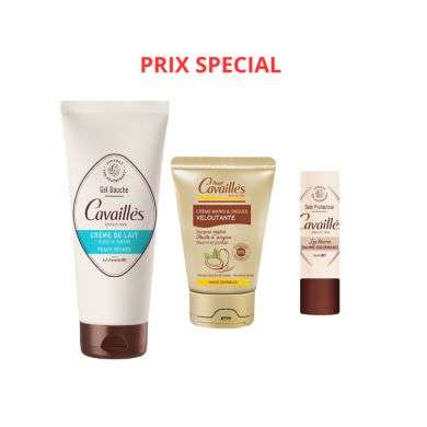 ROGE CAVAILLES PACK GEL DOUCHE CREME DE LAIT 200ML + CREME MAINS VELOUTANTE 50ML + BAUME LEVRES GOURMAND ROGE CAVAILLES PACK GEL DOUCHE CREME DE LAIT 200ML + CREME MAINS VELOUTANTE 50ML + BAUME LEVRES GOURMAND
