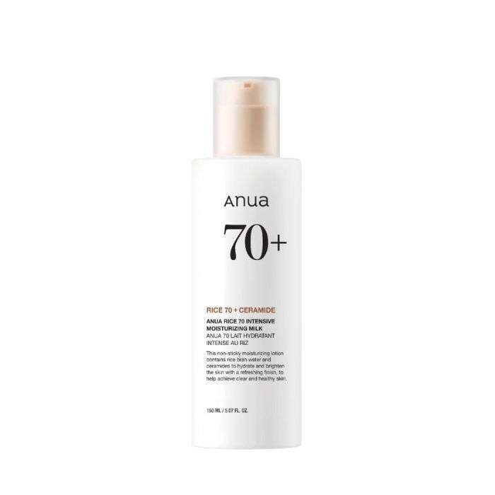 ANUA 70+ CERAMIDE LAIT HYDRATANT INTENSE AU RIZ 150 ML