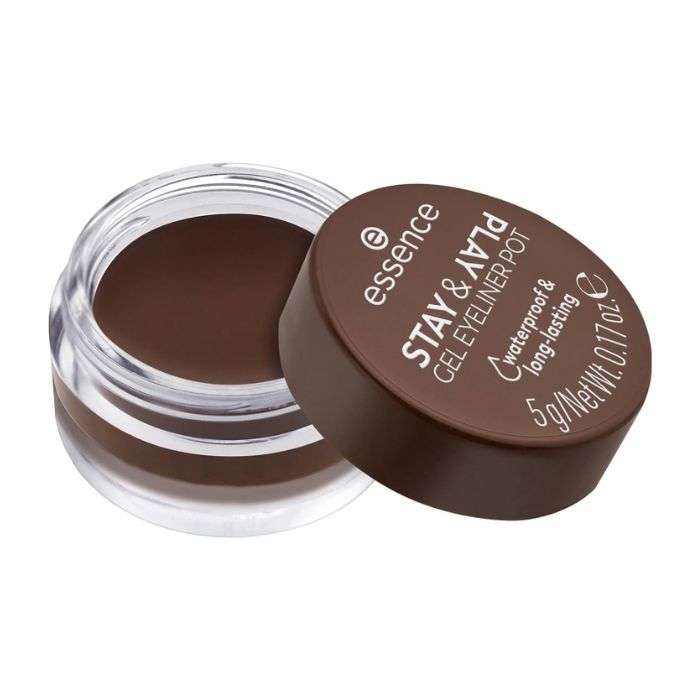 ESSENCE STAY AND PLAY GEL EYELINER POT 02 MARRON ESSENCE STAY AND PLAY GEL EYELINER POT 02 MARRON