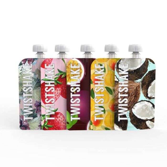 TWISTSHAKE LOT DE 5 SACHETS COMPRIMABLES RECHARGEABLES 220 ML TWISTSHAKE LOT DE 5 SACHETS COMPRIMABLES RECHARGEABLES 220 ML