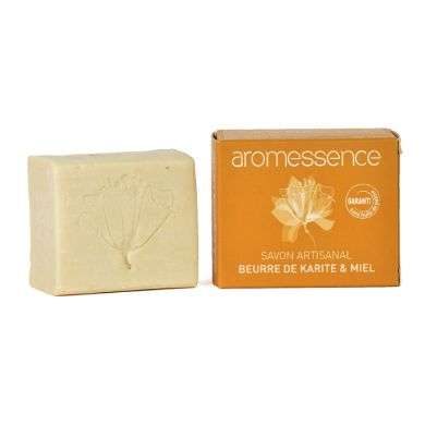 AROMESSENCE SAVON ARTISANAL BEURRE DE KARITE ET MIEL 120G AROMESSENCE SAVON ARTISANAL BEURRE DE KARITE ET MIEL 120G