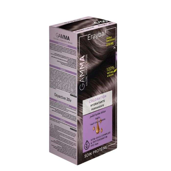 ERAYBA GAMMA COLORATION HYDRATANTE PERMANENTE N6-00 BLOND FONCE NATUREL ERAYBA GAMMA COLORATION HYDRATANTE PERMANENTE N6-00 BLOND FONCE NATUREL