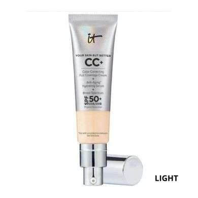 IT COSMETICS CC+ CRÈME CORRECTRICE SPF50+ HAUTE COUVRANCE FOND DE TEINT 32 ML IT COSMETICS CC+ CRÈME CORRECTRICE SPF50+ HAUTE COUVRANCE FOND DE TEINT 32 ML