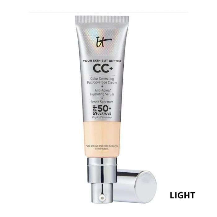 IT COSMETICS CC+ CRÈME CORRECTRICE SPF50+ HAUTE COUVRANCE FOND DE TEINT 32 ML IT COSMETICS CC+ CRÈME CORRECTRICE SPF50+ HAUTE COUVRANCE FOND DE TEINT 32 ML