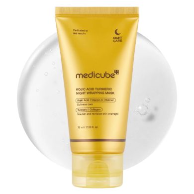 MEDICUBE KOJIC ACID TURMERIC NIGHT WRAPPING MASK 75 ML MEDICUBE KOJIC ACID TURMERIC NIGHT WRAPPING MASK 75 ML