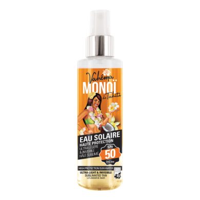 VAHEMA MANOI DE TAHITI EAU SOLAIRE SPF 50 HAUTE PROTECTION ULTRA LEGERE 140 ML VAHEMA MANOI DE TAHITI EAU SOLAIRE SPF 50 HAUTE PROTECTION ULTRA LEGERE 140 ML