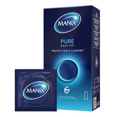 MANIX PURE EASY FIT PROTECTION ET CONFORT 6 PRESERVATIFS MANIX PURE EASY FIT PROTECTION ET CONFORT 6 PRESERVATIFS