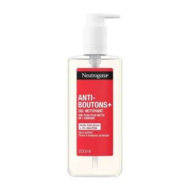 NEUTROGENA ANTI BOUTONS+ GEL NETTOYANT 200ML NEUTROGENA ANTI BOUTONS+ GEL NETTOYANT 200ML