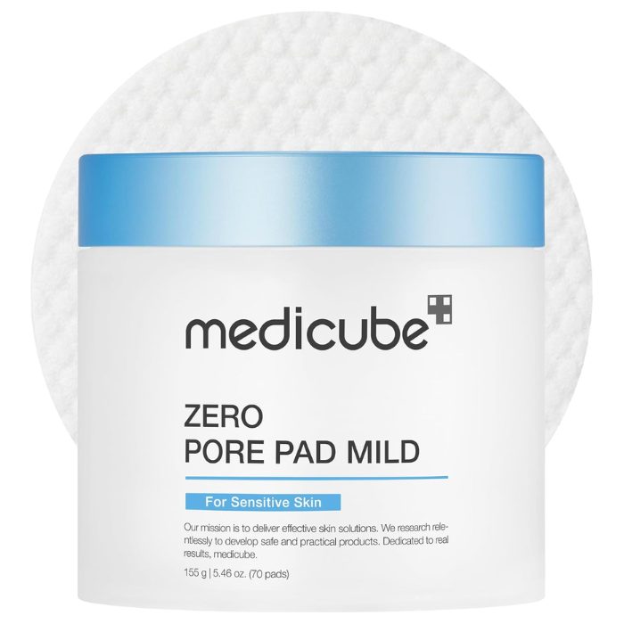 MEDICUBE ZERO PORE PAD MILD 155G 70 PADS MEDICUBE ZERO PORE PAD MILD 155G 70 PADS