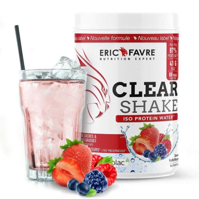ERIC FAVRE CLEAR SHAKE ISO PROTEINE WATER SAVEUR FRUIT ROUGE 500 G ERIC FAVRE CLEAR SHAKE ISO PROTEINE WATER SAVEUR FRUIT ROUGE 500 G