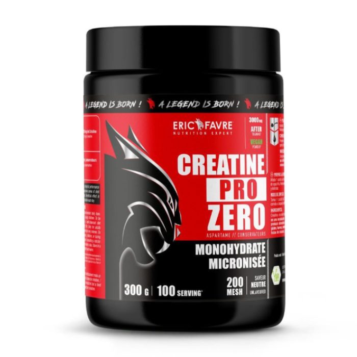 ERIC FAVRE CREATINE PRO ZERO MONOHYDRATE MICRONISE SAVEURE NEUTRE 300 G ERIC FAVRE CREATINE PRO ZERO MONOHYDRATE MICRONISE SAVEURE NEUTRE 300 G