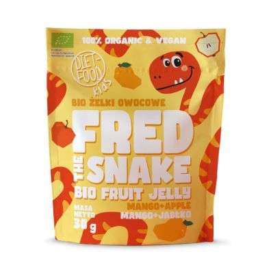 FRED SNAKE THE BIO FRUIT JELLY MANGUE ET POMME30G FRED SNAKE THE BIO FRUIT JELLY MANGUE ET POMME30G