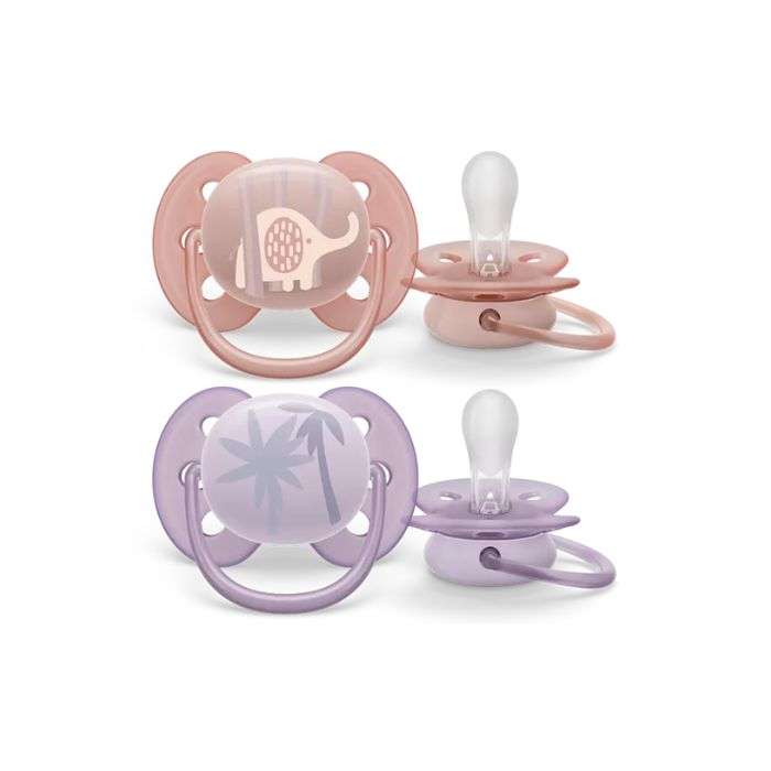 AVENT SUCETTE ULTRA SOFT PEAU SENSIBLE 0-6 MOIS PACK DE 2 AVENT SUCETTE ULTRA SOFT PEAU SENSIBLE 0-6 MOIS PACK DE 2