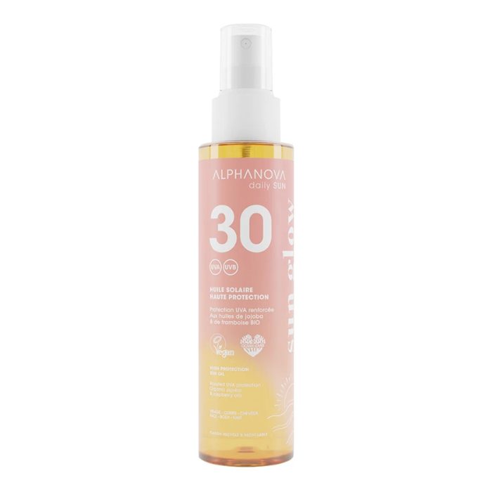 ALPHANOVA DAILY SUN SPF 30 HUILE SOLAIRE SUN GLOW 125 ML ALPHANOVA DAILY SUN SPF 30 HUILE SOLAIRE SUN GLOW 125 ML