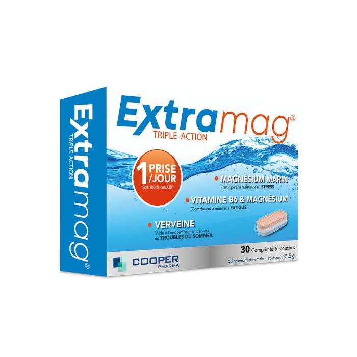 EXTRAMAG TRIPLE ACTION 30 COMPRIMES