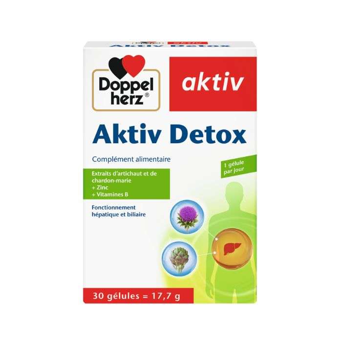 DOPPELHERZ AKTIV DETOX 30 GELULES DOPPELHERZ AKTIV DETOX 30 GELULES