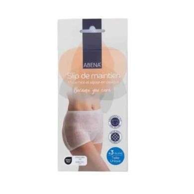 ABENA SLIP DE MAINTIEN PACK DE 3 TAILLE UNIQUE BLANC ABENA SLIP DE MAINTIEN PACK DE 3 TAILLE UNIQUE BLANC