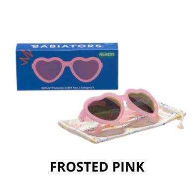 BABIATORS POLARIZED HEARTS SUNGLASSES 3 A 5 ANS FROSTED PINK BABIATORS POLARIZED HEARTS SUNGLASSES 3 A 5 ANS FROSTED PINK