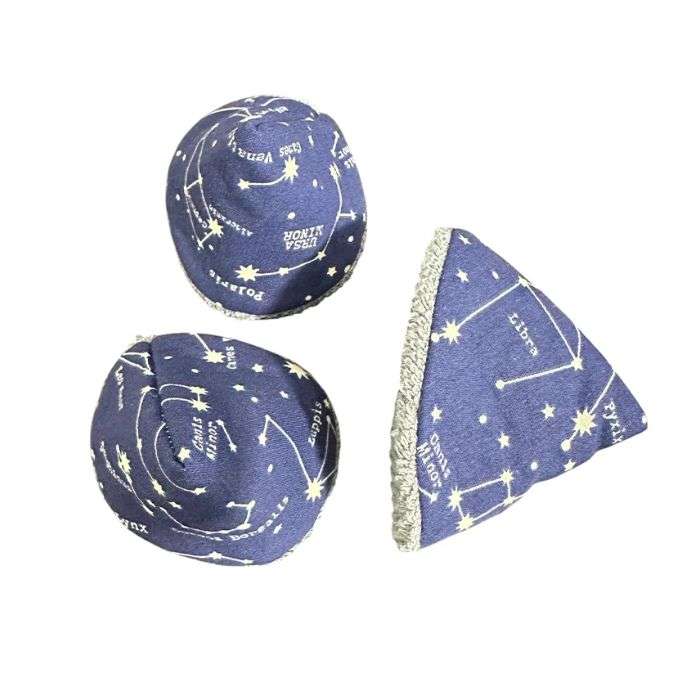 BAMBIDOU LOT DE 3 TIPI PIPI CONSTELLATION BLEU