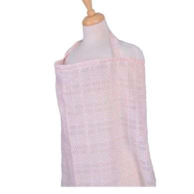 BAMBIDOU TABLIER ALLAITEMENT EN GAZE BLANC A POIS ORANGE BAMBIDOU TABLIER ALLAITEMENT EN GAZE BLANC A POIS ORANGE