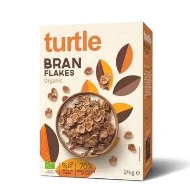 TURTLE BRAN FLAKES ORGANIC 375 G TURTLE BRAN FLAKES ORGANIC 375 G