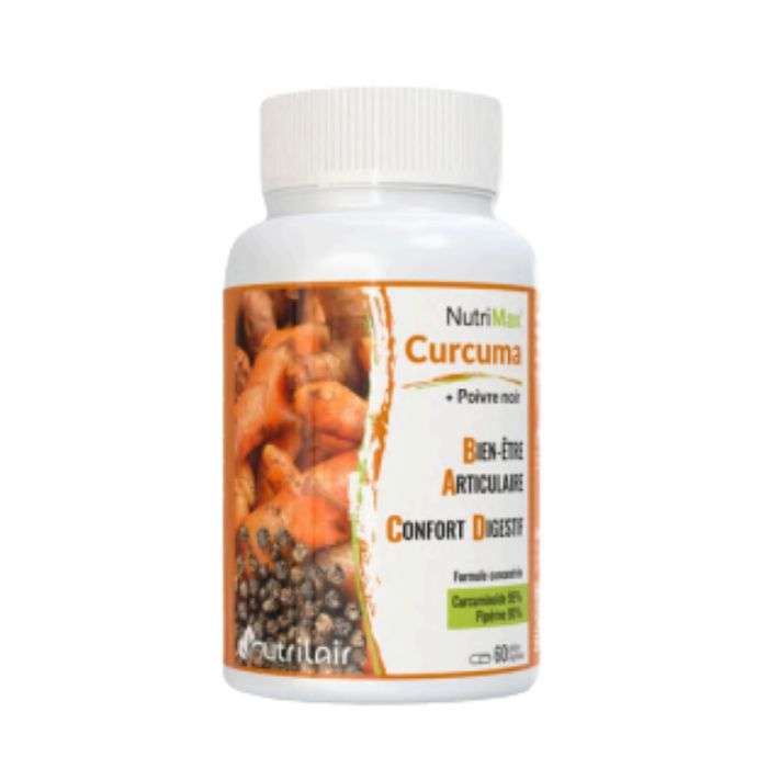 NUTRIMAX CURCUMA + POIVRE NOIR 60 GELULES NUTRIMAX CURCUMA + POIVRE NOIR 60 GELULES
